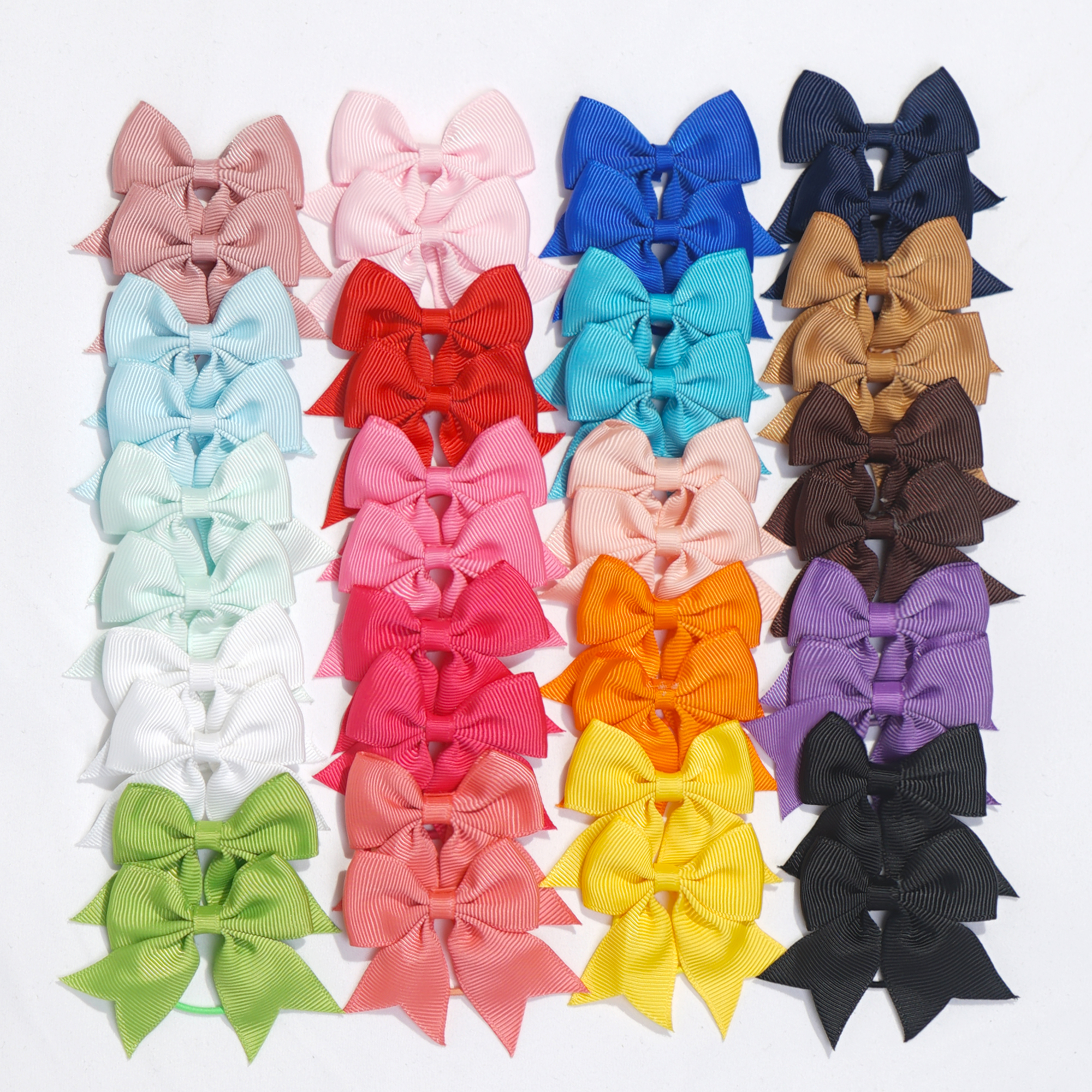 Tie Bar Clip - 20Pcs Mini Hair Bows for Babies