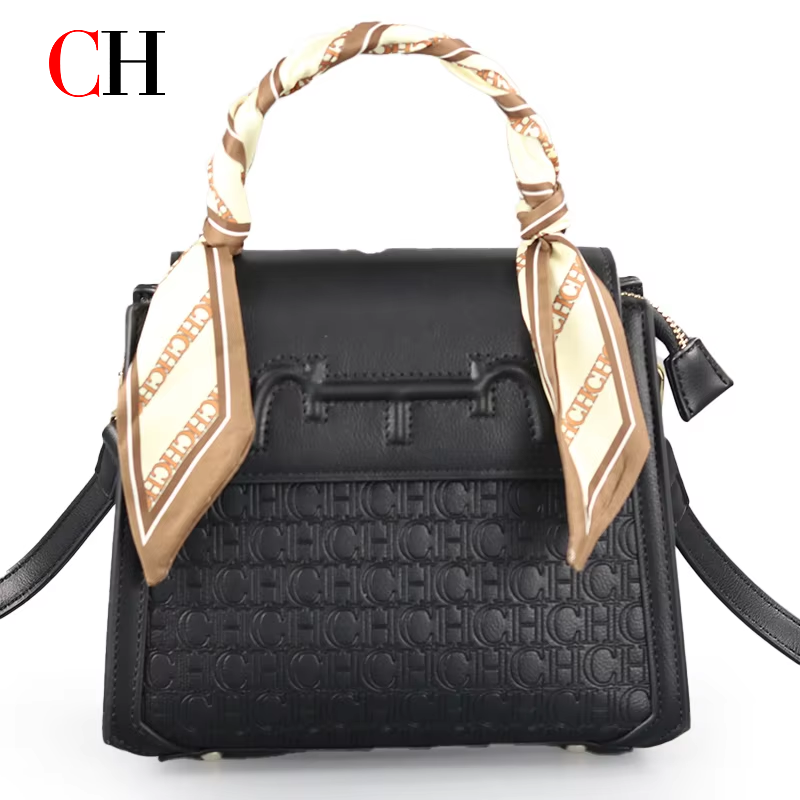 Monogrammed Handkerchief - CH Women's Monogram Embossed Crossbody Bag