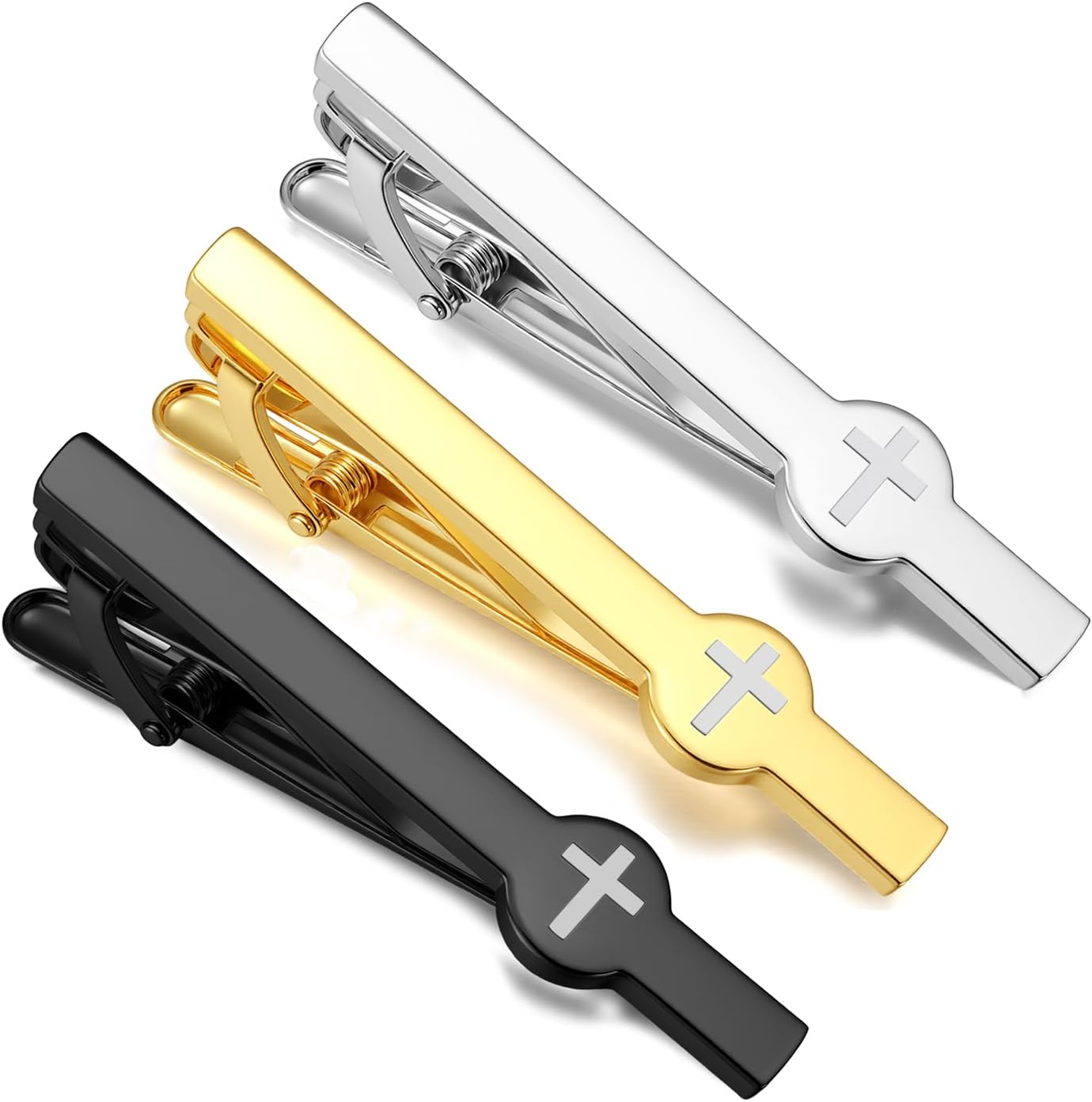 Tie Bar Clip - 3-Piece Tie Bar Clip Set for
