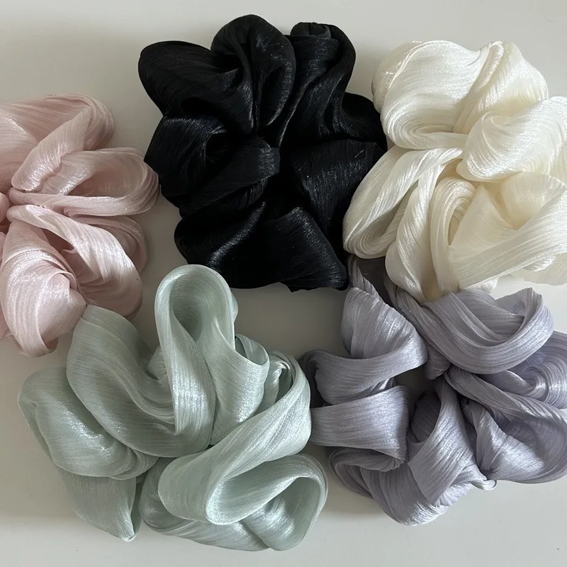 Korean Fashion Glossy Chiffon  - Tie Bar Clip のレビューと価格