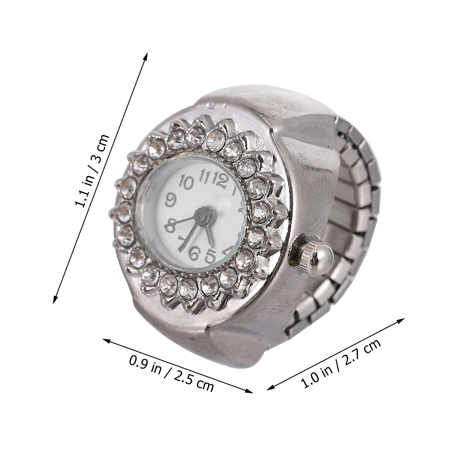 Diamond Finger Ring Watch Eleg - Men'S Formal Wear Watches のレビューと価格