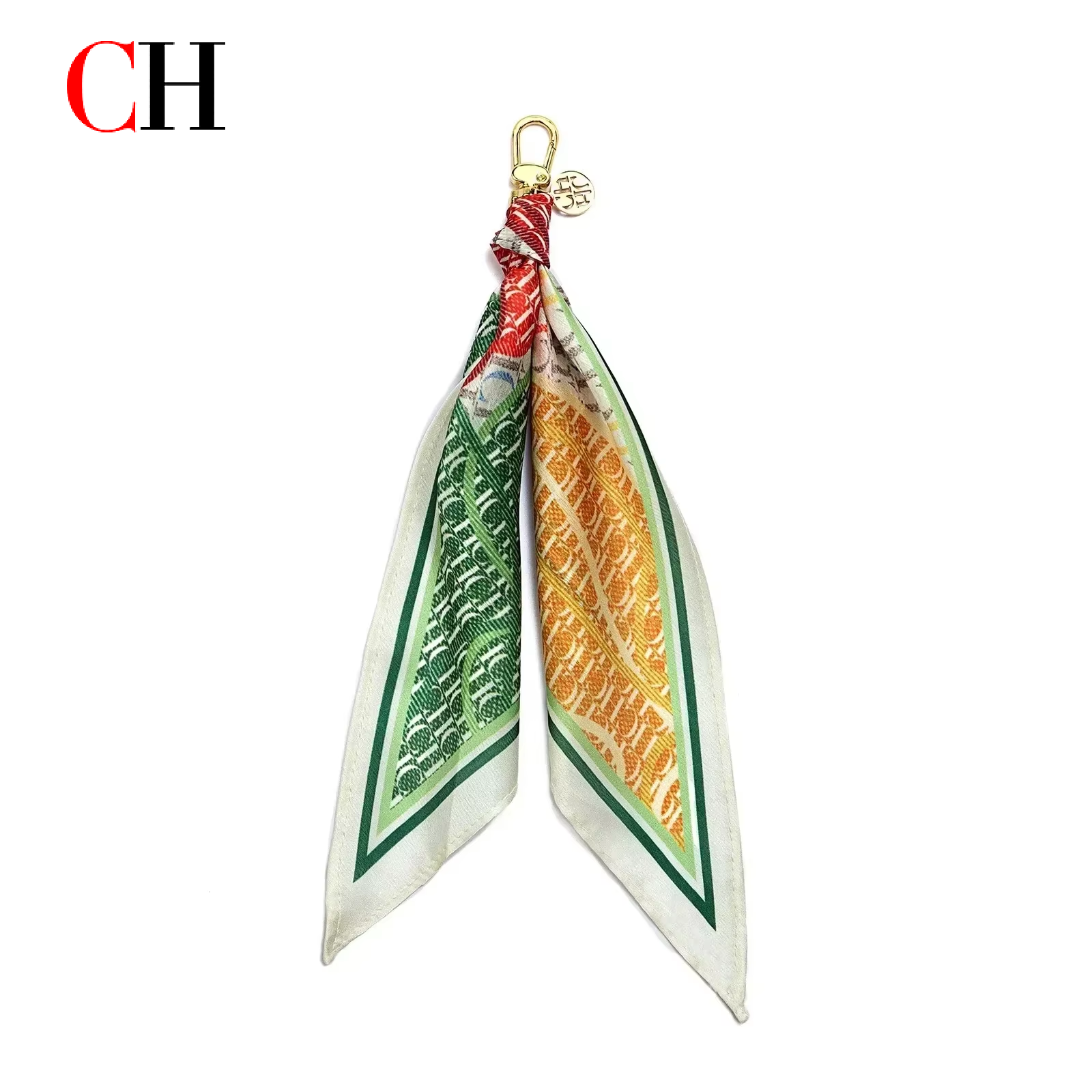 CH Scarf Keychain Bag Charm Mo - Monogrammed Handkerchief のレビューと価格