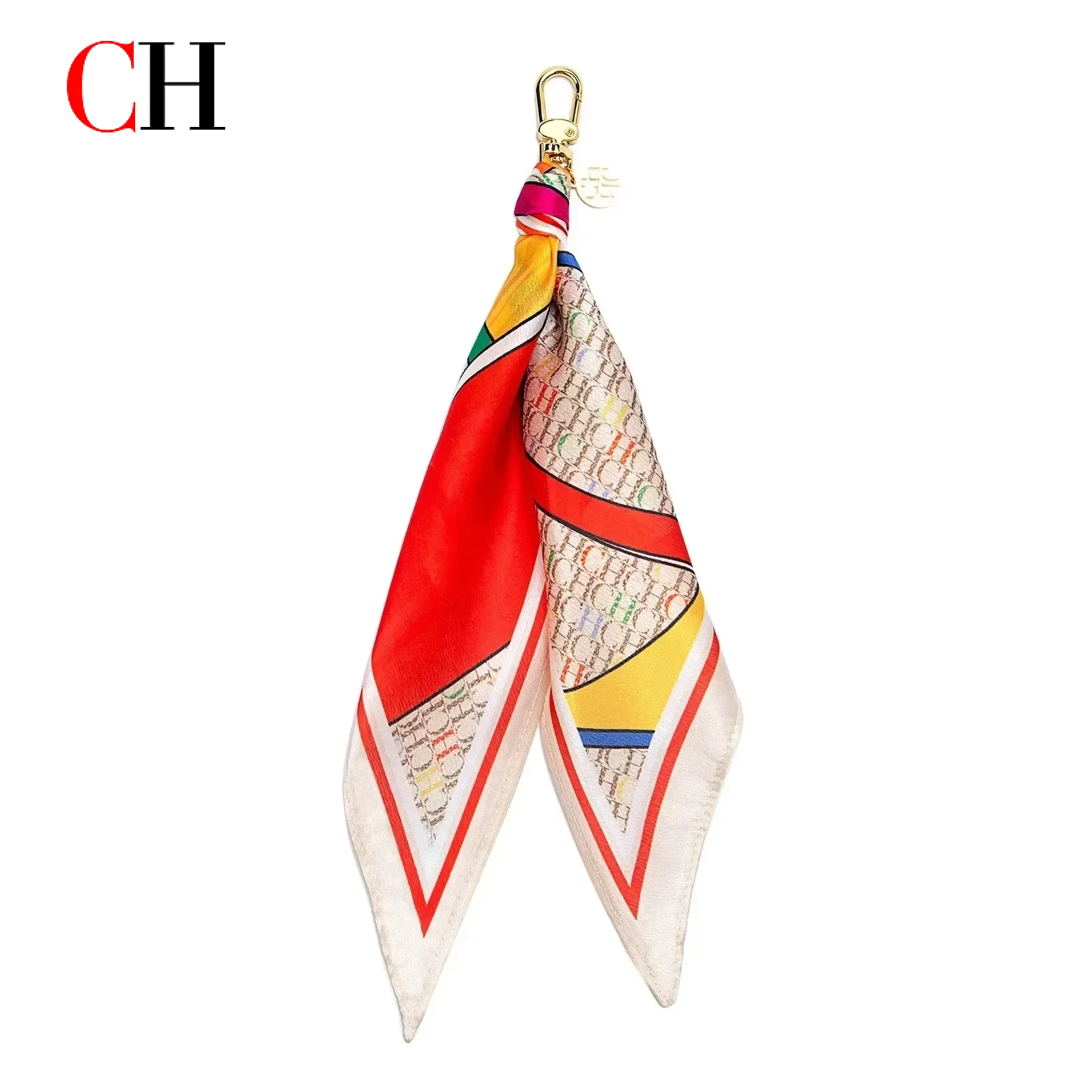 CH Scarf Keychain Bag Charm Mo - Monogrammed Handkerchief のレビューと価格