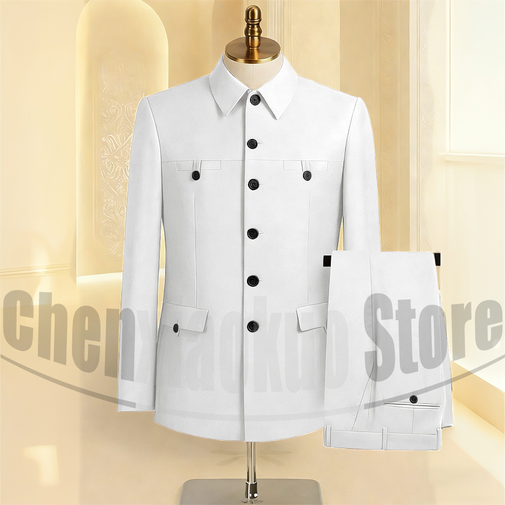 Men's Suit Set 2 Piece Formal  - Men Formal Wear Pants のレビューと価格