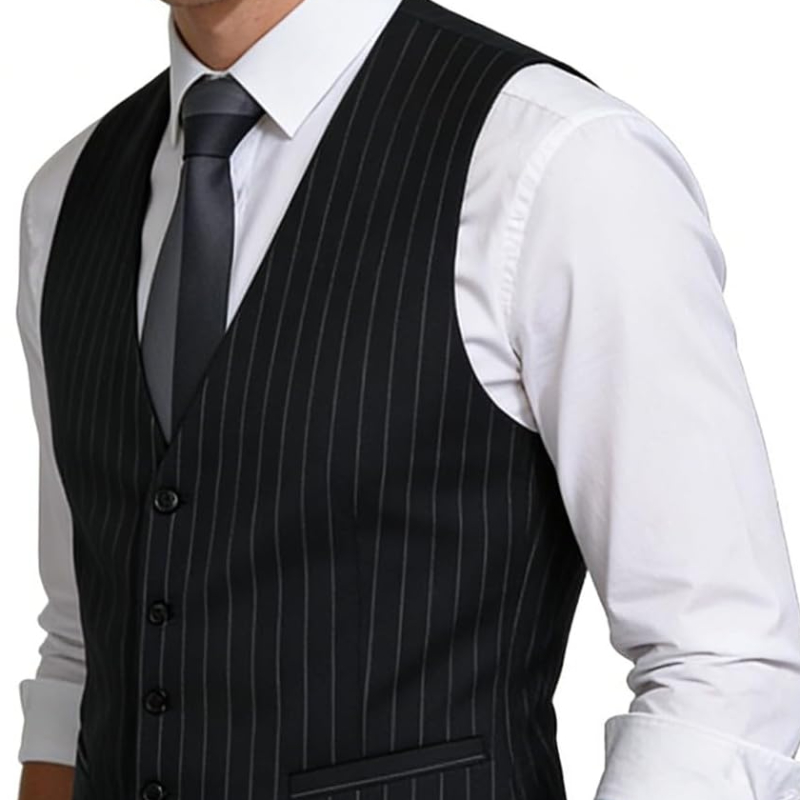 Mens Pinstripe Business Suit V - Men Formal Wear Dress のレビューと価格
