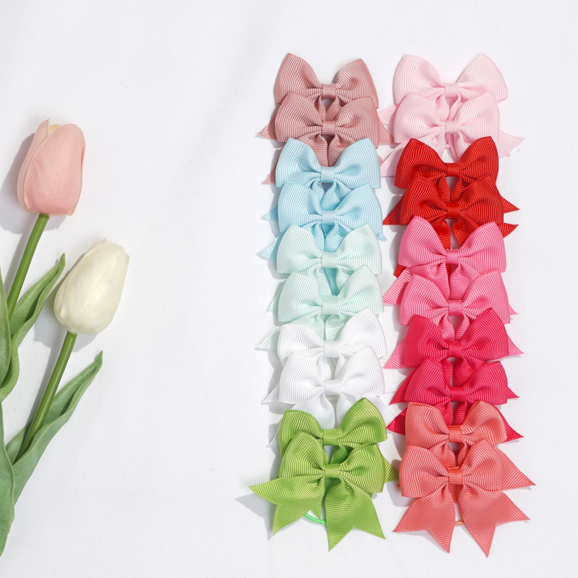 20Pcs Mini Hair Bows for Babie - Tie Bar Clip のレビューと価格