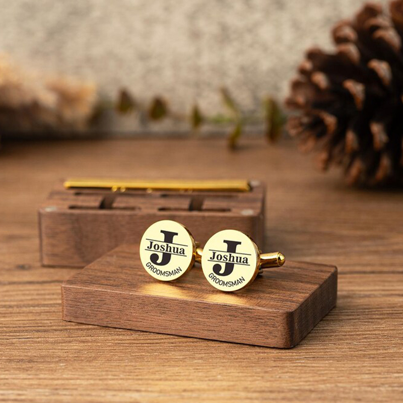 Personalized Groomsmen Cufflin - Tie Bar Clip のレビューと価格