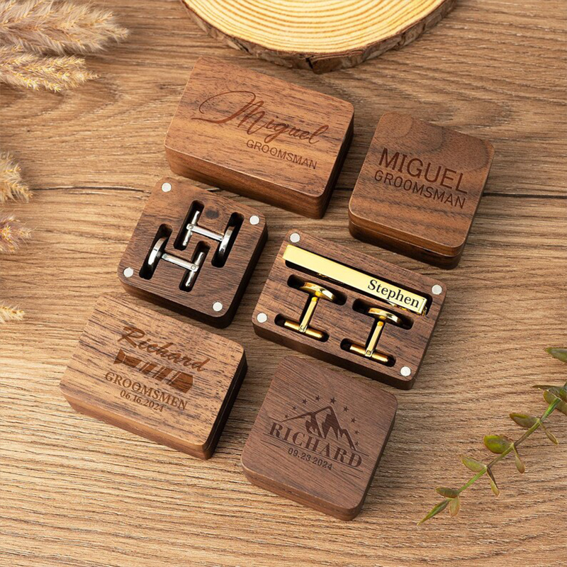 Personalized Groomsmen Cufflin - Tie Bar Clip のレビューと価格