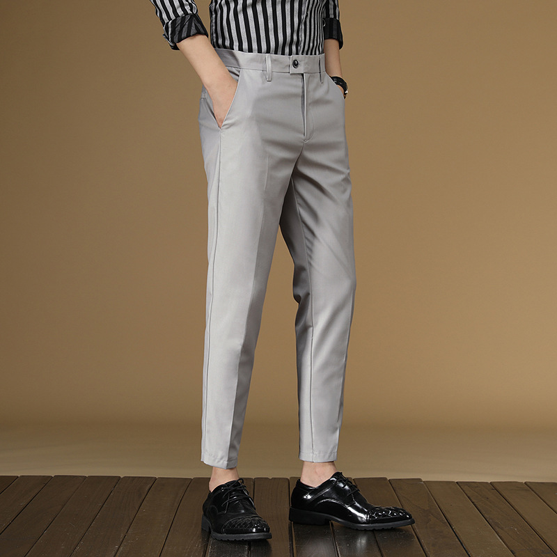 Summer Suit Pants Men Red Blac - Men Formal Wear Dress のレビューと価格