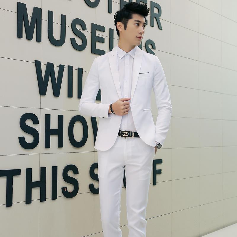 Men's Stylish Suit Set Slim Fi - Men'S Urban Formal Wear のレビューと価格
