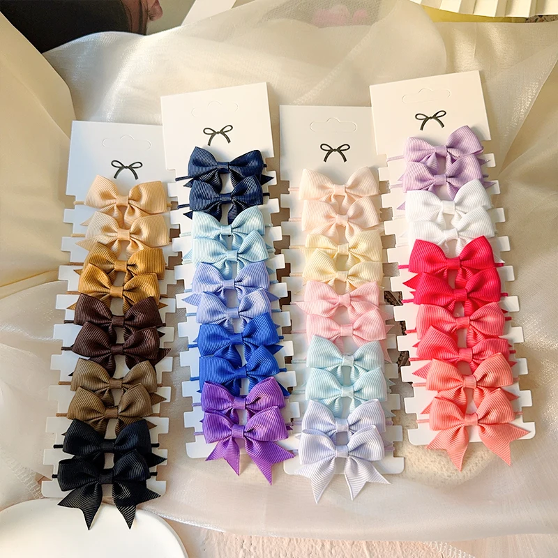 10Pcs 3 Styles Bows Elastic Ha - Tie Bar Clip のレビューと価格