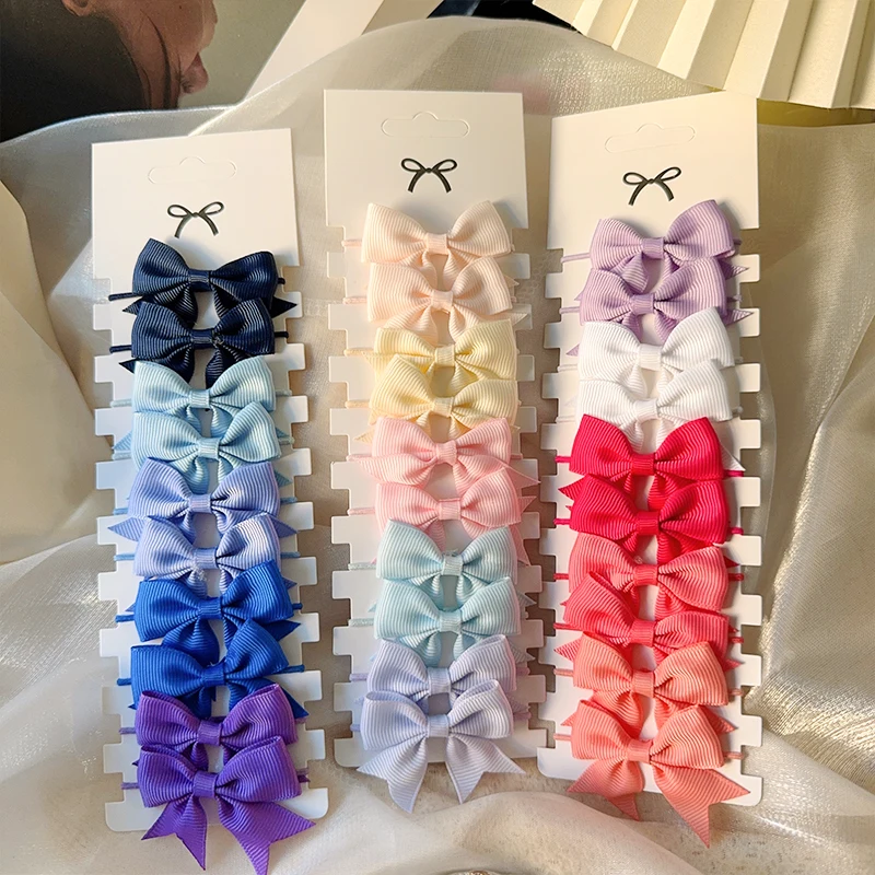 10Pcs 3 Styles Bows Elastic Ha - Tie Bar Clip のレビューと価格