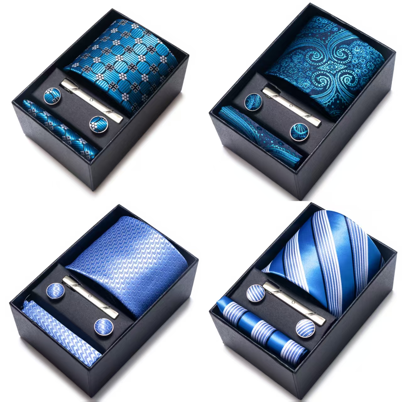 Bright Color Paisley Men's Tie - Tie Bar Clip のレビューと価格