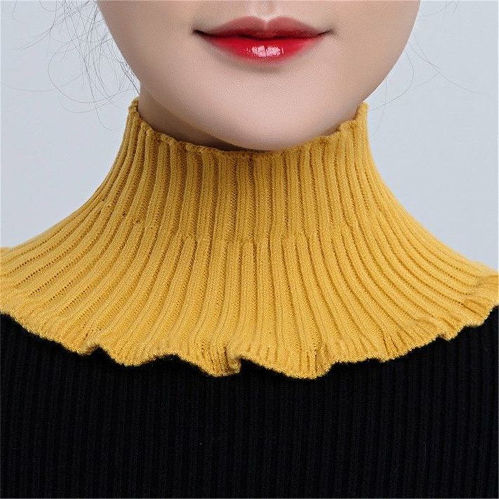 Knitted Fake Collar Scarf Wome - Windsor Knot Tie のレビューと価格