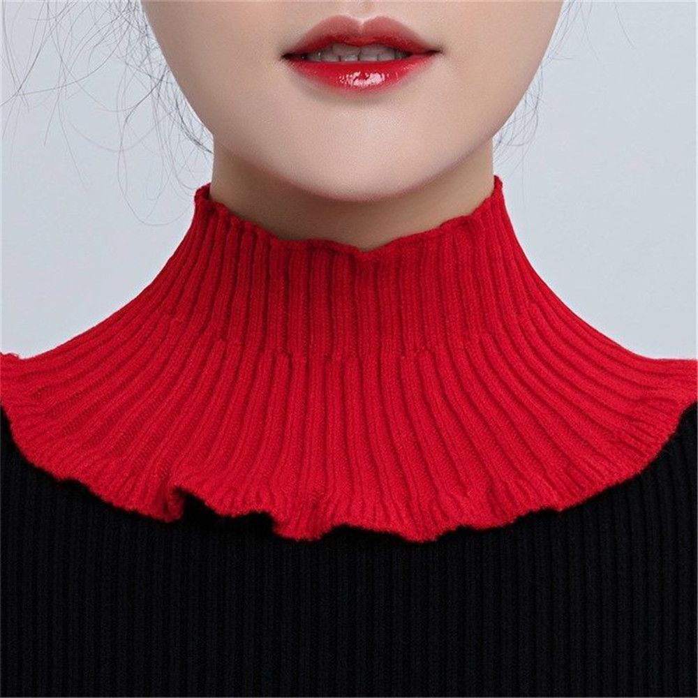 Knitted Fake Collar Scarf Wome - Windsor Knot Tie のレビューと価格
