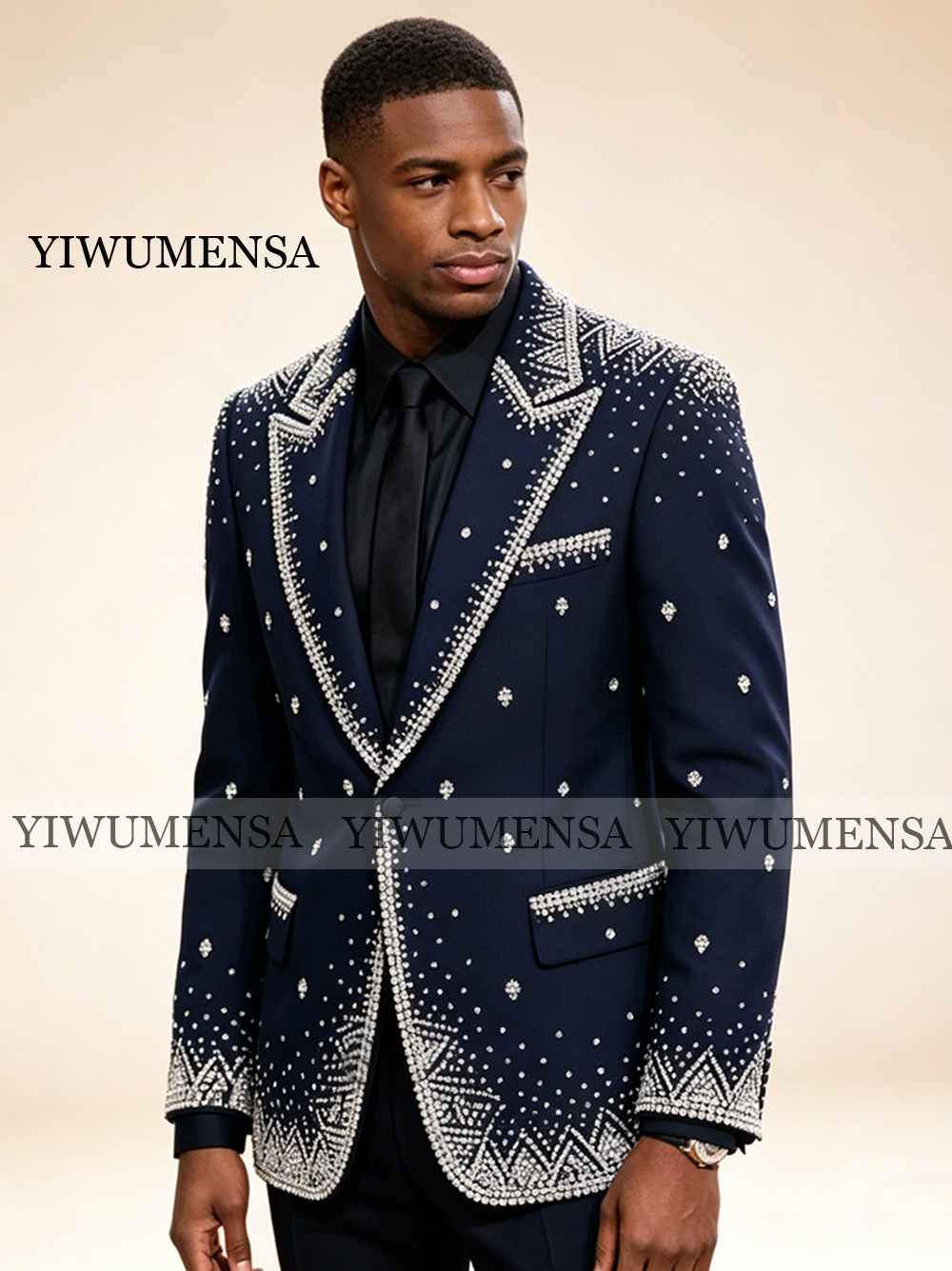Brilliant Rhinestone Men Suit  - Men Formal Wear Pants のレビューと価格