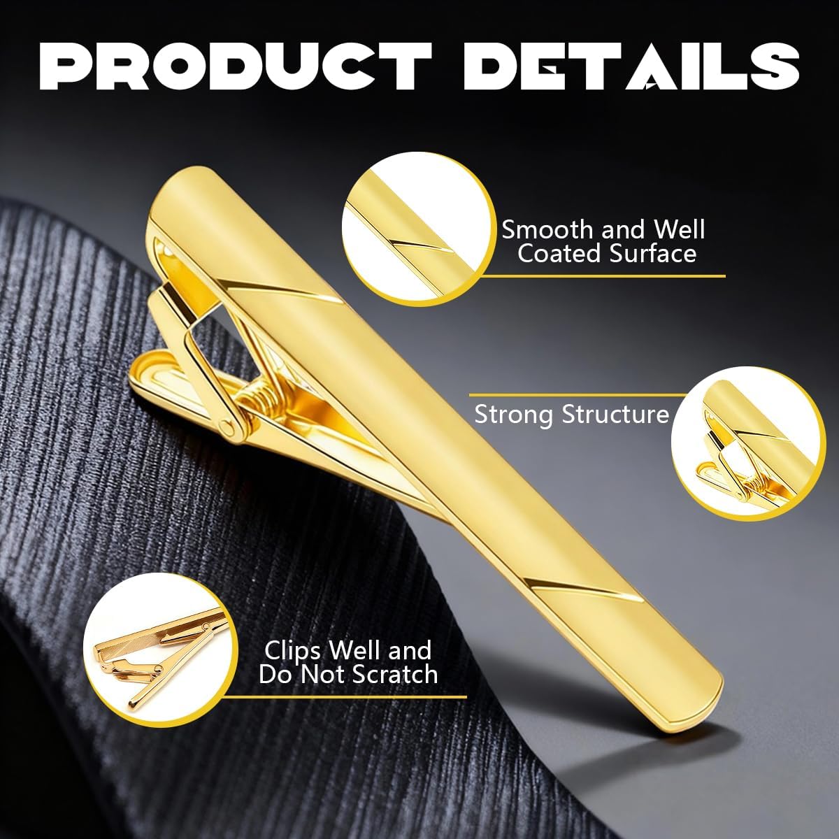 Mens Stainless Steel Tie Clip  - Tie Bar Clip のレビューと価格