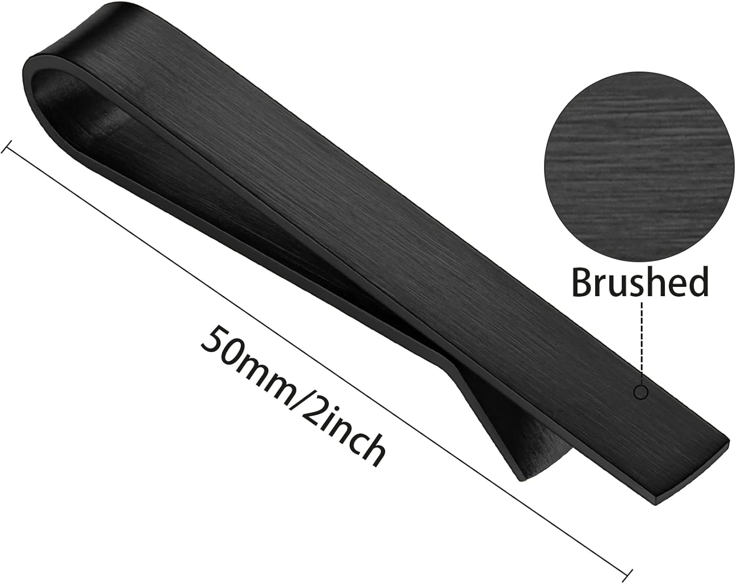 Skinny Tie Clip Bar Set, 2 Inc - Tie Bar Clip のレビューと価格