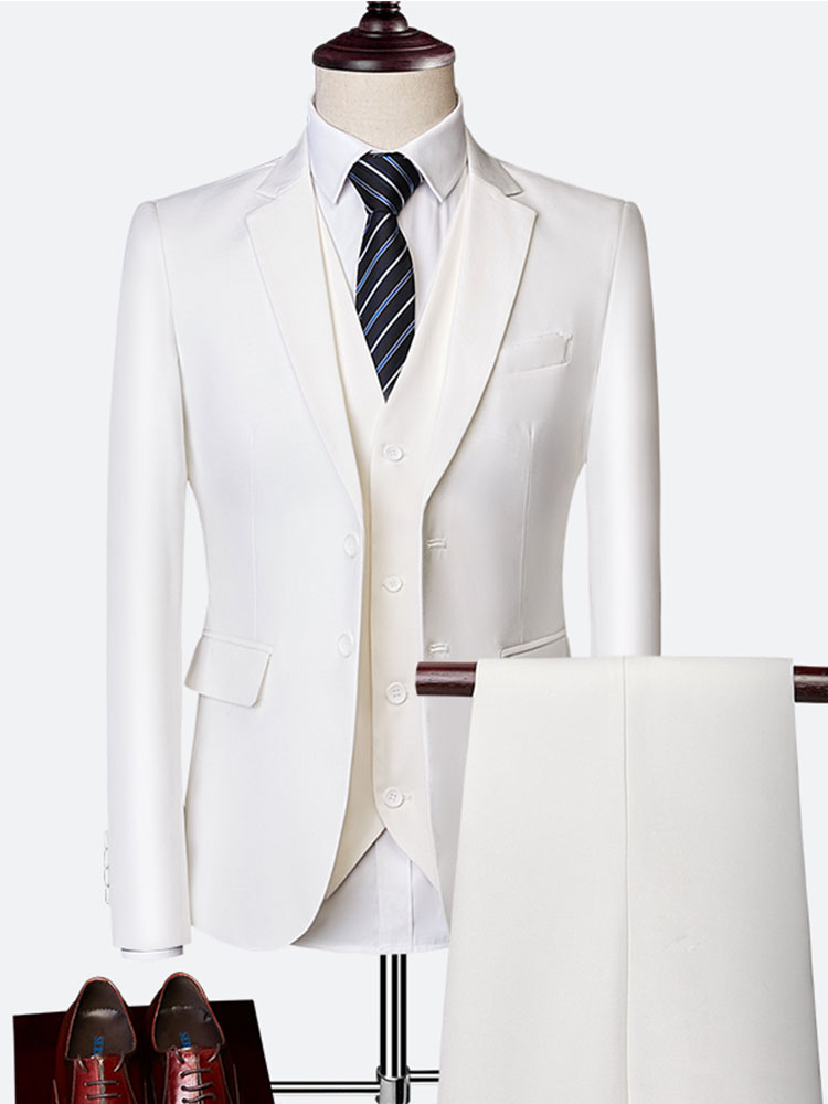 Stylish Slim Fit Three Piece M - Men'S Urban Formal Wear のレビューと価格
