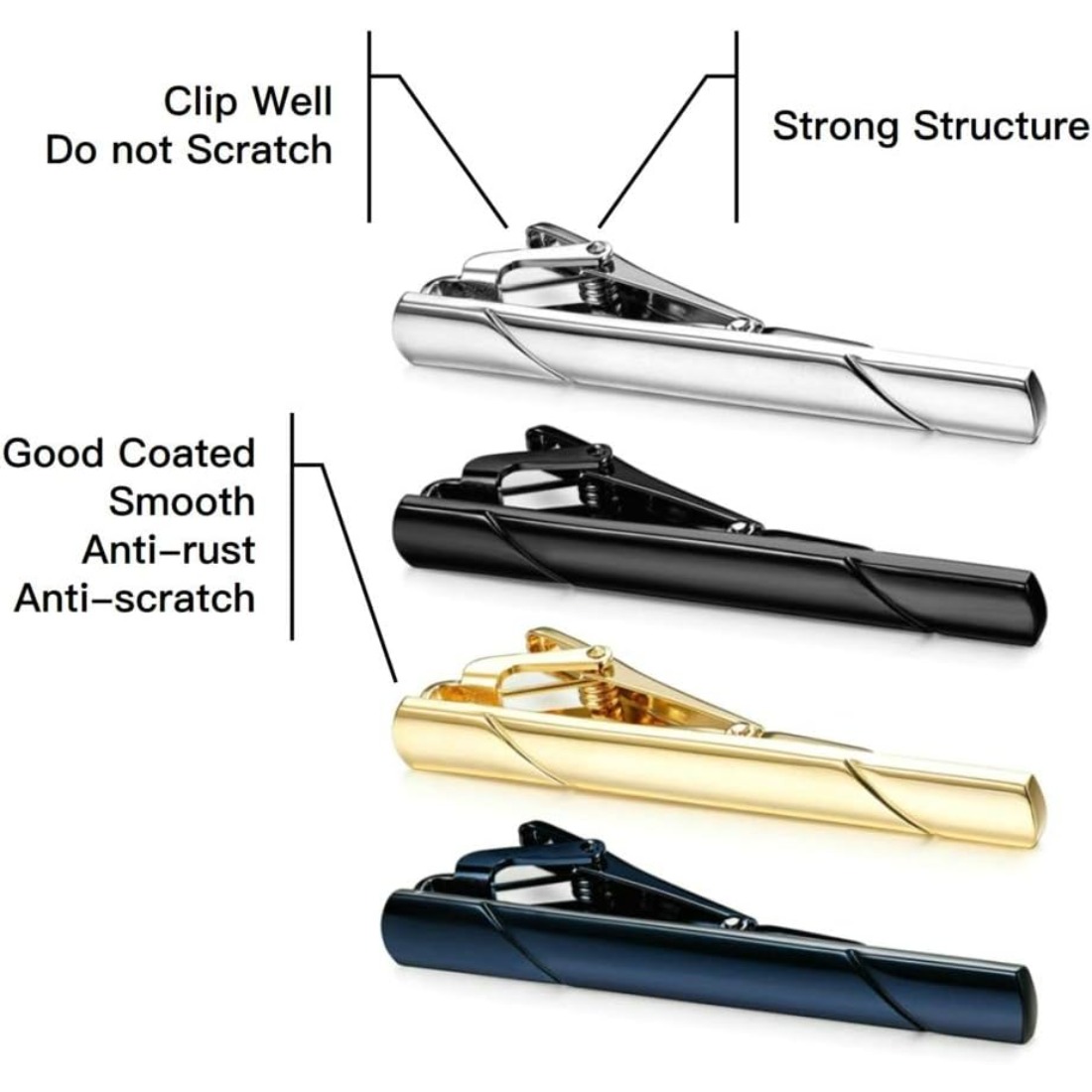 Father's Day Gift Men's Tie Cl - Tie Bar Clip のレビューと価格