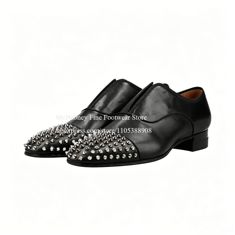 Spike Studs Leather Dress Shoe - Men Formal Wear Dress のレビューと価格
