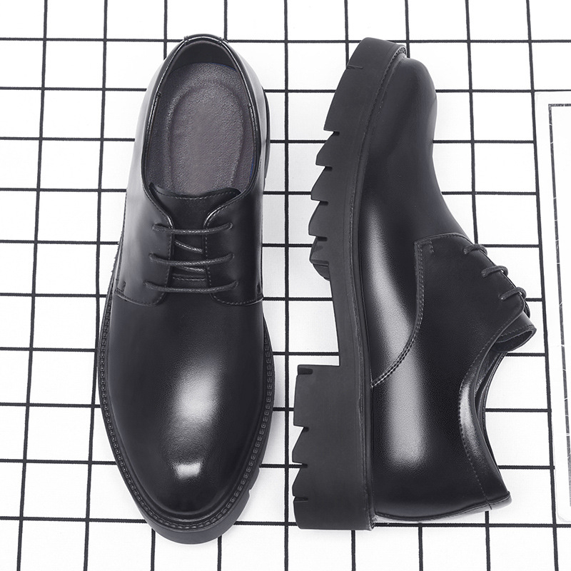 Mens Black Leather Lace Up Dre - Men Formal Wear Dress のレビューと価格