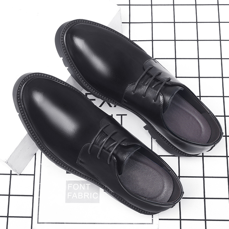 Mens Black Leather Lace Up Dre - Men Formal Wear Dress のレビューと価格