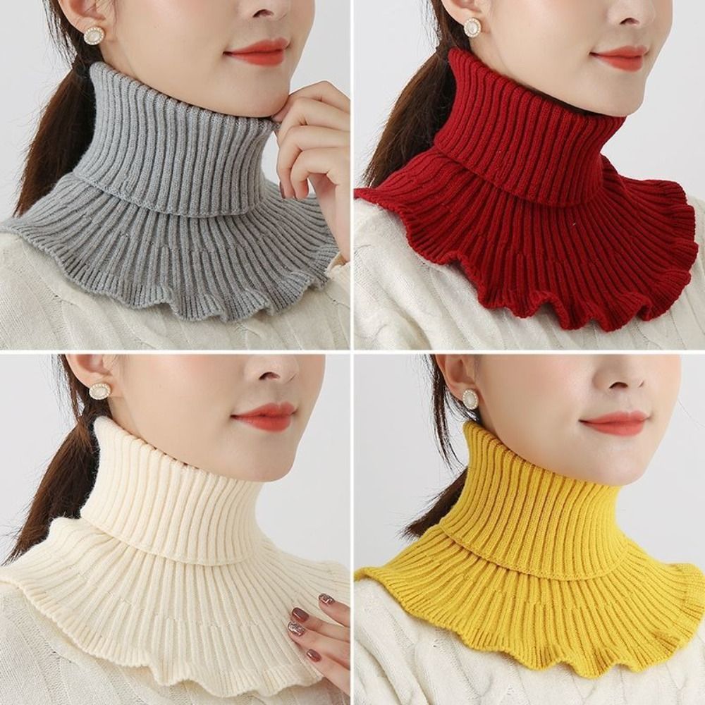 Fashion Warm Knitted Fake Coll - Windsor Knot Tie のレビューと価格