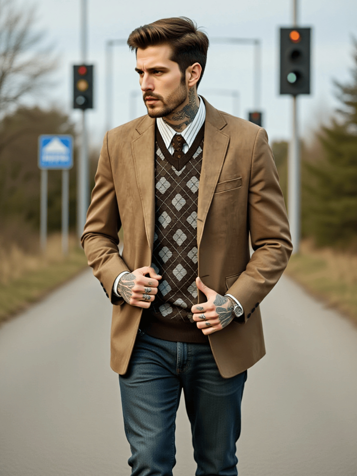 Men's Single-Breasted Jacket i - Men'S Urban Formal Wear のレビューと価格