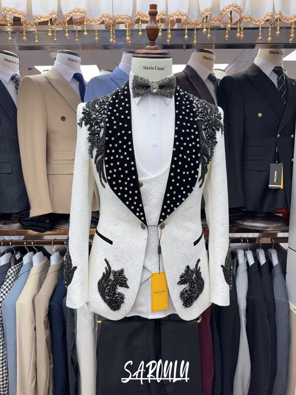 On Sale Luxurious Shawl Lapel  - Men Formal Wear Pants のレビューと価格