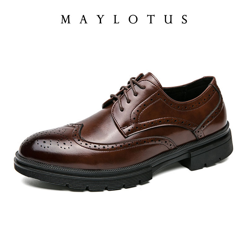 Men Brogue 5/8/10CM Platform H - Men Formal Wear Dress のレビューと価格