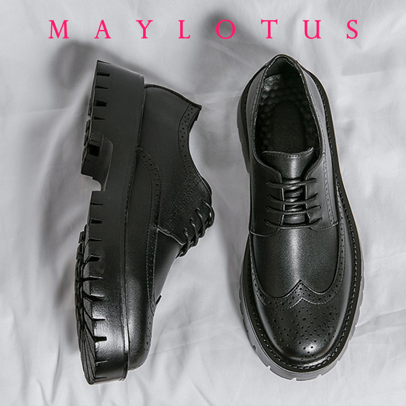 Men Brogue 5/8/10CM Platform H - Men Formal Wear Dress のレビューと価格